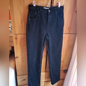 Rolla's Women's Black High Rise Straight Leg Jeans Size 27